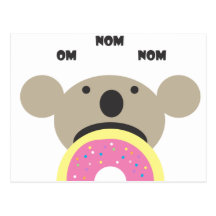 Koala Doughnut Diet Postcards