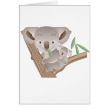 Koala Family Card