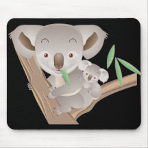 Koala Family Mouse Pads