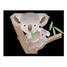 Koala Family Postcards