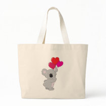 Koala Heart Balloons Tote Bag
