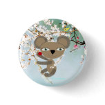 Koala Tender little cute Bear Cherry Bird Button