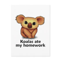 Koalas ate my Homework