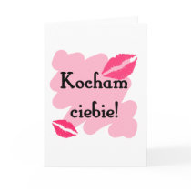Kocham ciebie - Polish I love you Greeting Card