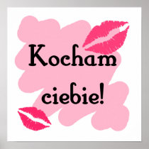 Kocham ciebie - Polish I love you Posters