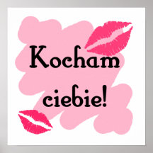 Kocham ciebie - Polish I love you Posters