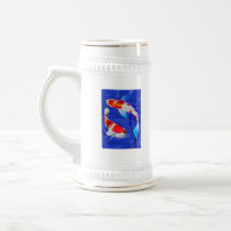 Kohaku Duo in Deep Blue Pond Coffee Mugs