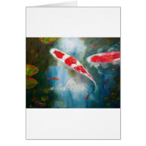 Kohaku Koi Greeting Card