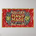 Kohler's Cigars - 1900 - distressed posters