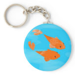 Koi and Sakura Keychain