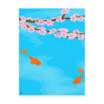 Koi and Sakura Postcard