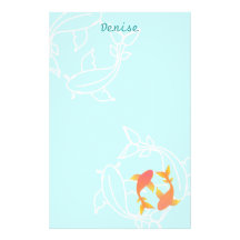 Koi Customized Stationery