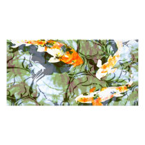 Koi Fish 8" x 4" Photo Card