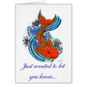 Koi Fish Design, Just wanted to let you know... cards