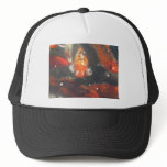 Koi Fish glide among the still green  waters hats