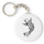 Koi Fish Outline keychains