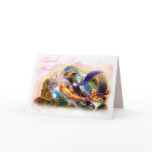 Koi Fish Thank you Greeting card horizontal