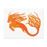 Koi Horse Orange Fire postcards