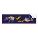 Koi in space  Bumper Stickers　LOVE bumper stickers