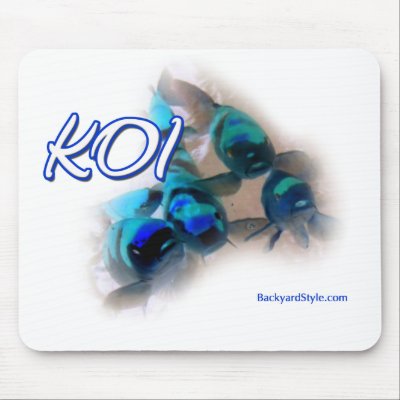 Koi Mousepad in Blues and Greens by nicayla