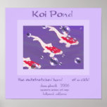 KOI POND Haiku Art Print
