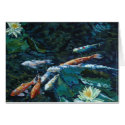 Koi with Water Lily cards