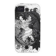 Koi Yin Yang Vector Illustration iPhone 4 Cases