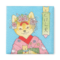 Kokeshi Inu magnet