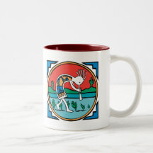 Kokopelli Colour Coffee Mugs