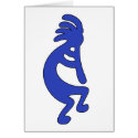 Kokopelli Dancing Figure Tribal Woman Hopi Dance cards