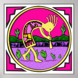 Kokopelli, Flute Player of the Desert Posters