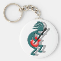 Kokopelli Guitar Key Chains