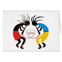 Kokopelli Love Greeting Cards