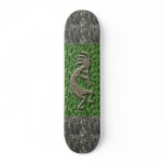 Kokopelli - Marble & Green Rock pattern. Skateboard Deck