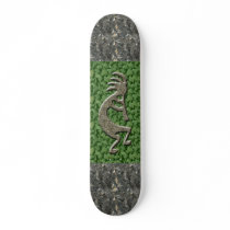 Kokopelli - Marble & Green Rock pattern. Skateboard Deck