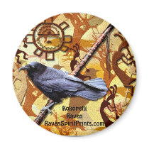 KOKOPELLI RAVEN Collection Fridge Magnet
