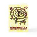 Kokopelli & Spiral - Greeting Card #1