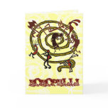 Kokopelli & Spiral - Greeting Card #1