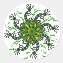 Kokopelli Wheel Sticker