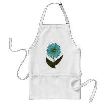 Kolleen's Teal Flower 2 Apron