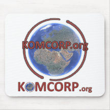 KOMCORP square, komcorp-logo Mouse Mat