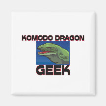 Komodo Dragon Geek Magnet