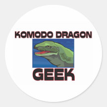 Komodo Dragon Geek Sticker