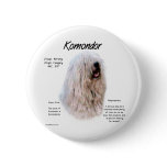 Komondor History Design buttons