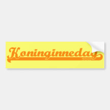 Koninginnedag Bumper Stickers