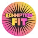 Konniption Fit Black Star Sticker