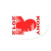 Kony 2012. Make Invisible Children Visible. Now. Sticker