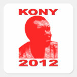 Kony 2012. Make Invisible Children Visible. Now. Square Sticker