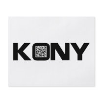Kony 2012 Video QR Code Joseph Kony Full Colour Flyer