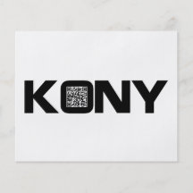 Kony 2012 Video QR Code Joseph Kony Full Colour Flyer
